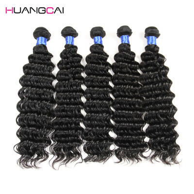 

Malaysian Virgin human hair 5 Bundles Malaysian Deep Wave curly Virgin hair weaves 8a Unprocessed wet&wave hair