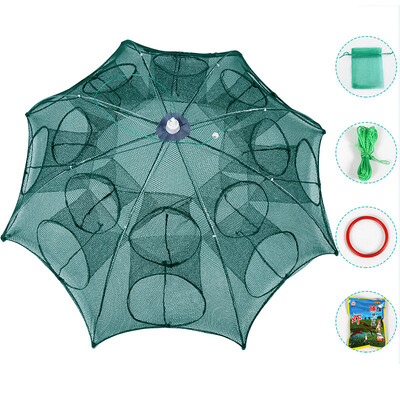 

Ao Shengda BYWL12 fishing net cage automatic folding fishing rod fishing tool outdoor fishing tackle fishing tool shrimp cage yellow locust cage muddy net