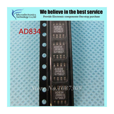 

5PCS free shipping AD834 AD834J AD834JR G SOP-8 Multipliers / Dividers IC 500 MHz Four-Quadrant new original