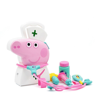 

Paige свинья Peppa Pig Свинка Пеппа детские игрушки играют дети дом игрушка коробка серии портативный медсестра кейс для переноски