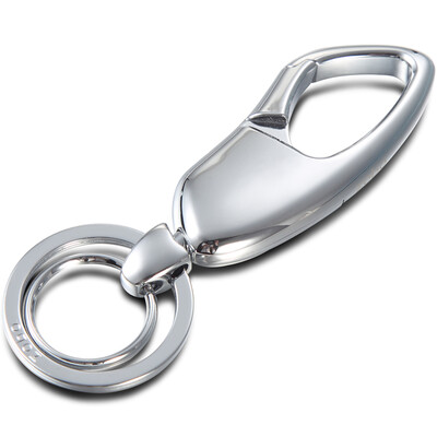 

Zobo Car Keychain Simple Parent Ring Double Keyring Keyring ZB-908 Silver Car Ornament Gift Birthday Gift