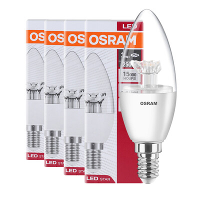 

Супермаркет] [Jingdong Osram (OSRAM) Светодиодная лампа 3W прозрачные свечи E14 Теплые белые отверстия установлены четыре желтых