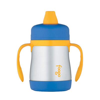 

Jingdong supermarket] THERMOS meal magic body high vacuum stainless steel insulation cup 210ml children with handle duckbill cup BS-500 PK3