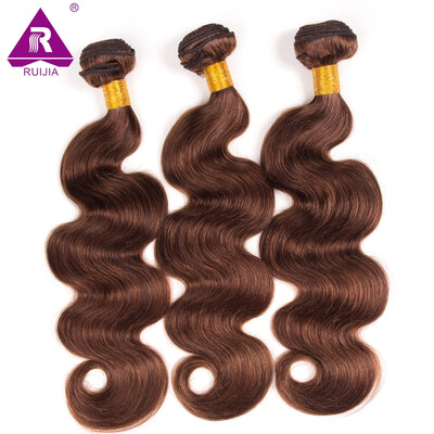 

Color 4 Peruvian Body Wave Virgin Hair Long Dark Brown Hair 3 BundlesLot Light Brown Human Hair Peruvian Weave Bundles Hair Weft