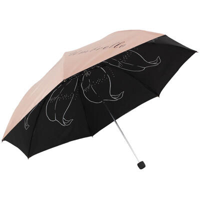 

[Jingdong supermarket] paradise umbrella (sunscreen index UPF50 +) achievements dream condensate silk black rubber three fold pencil sunny umbrella sun umbrella green (lake green) 31020E