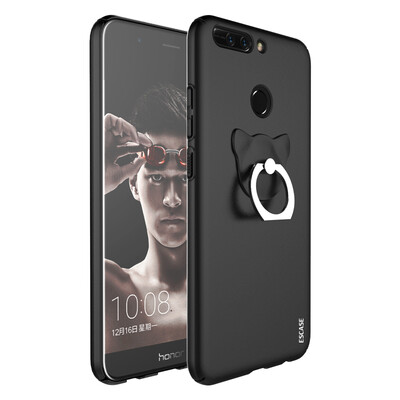 

ESCASE Huawei glory V9 phone shell Huawei glory V9 mobile phone case all-inclusive paint skin texture series hard shell sent ring