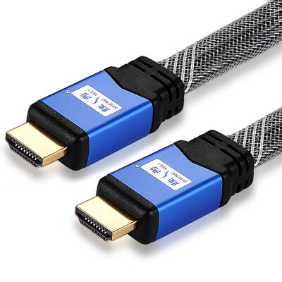 

HC-6050 роскошный плоский кабель HDMI HD линия 5 метров 1.4 версия 3d high-definition кабель для передачи данных компьютер ТВ-кабель