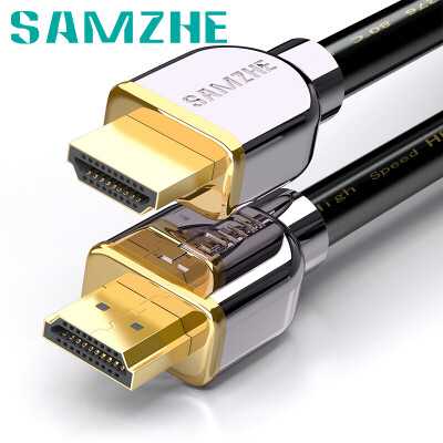 

Shanze (SAMZHE) версия кабеля HDMI 2.0 2K * 4K цифровая линия высокого разрешения 0,5 метра роскошный позолоченный 3D-видео кабель для ноутбука проектор проектора SM-5505