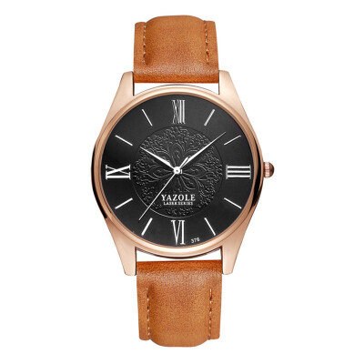 

Yazole New Fashion OL Dress Quartz Watch Women Luxury Rose Gold Roma Watch Top Brand Luxury Women's Wristwatch