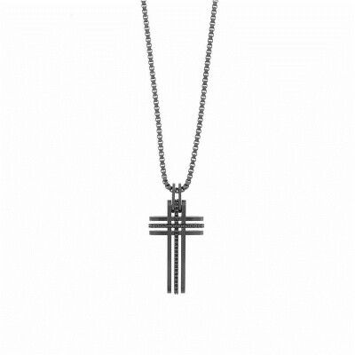 

SWAROVSKI Swarovski Bengal Cross black men's cross necklace wild accessories 5070473