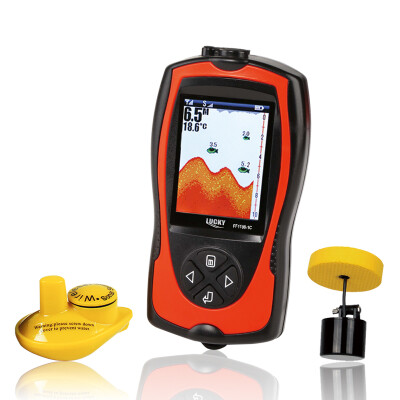 

Fish Finder echo sounder Portable 2-in-1 Wireless&Wired Waterproof Sonar Transducer Carp Fishing English&Russian