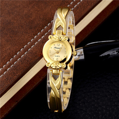 

Women Bracelet Watch Fashion Casual Gold Quartz Watches Female Round Dial Ladies Dress Wristwatch Unique Clock