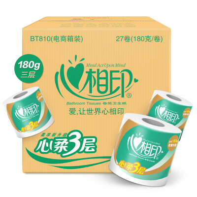 

Heart of the toilet paper rolls soft heart rolls roll 3 layer 180g 27 volumes FCL sales