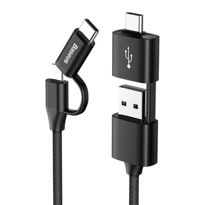 

Baseus five-in-one multi-function data cable Type-C USB dual-output Type-C to OTG Apple Andrews data cable charging line 2A 1 m