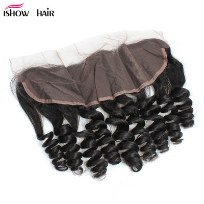 

Loose wave Lace Frontal Closure 13x4 Человеческие волосы с распущенными волосами Бразильские волосы Virgin Hair Лучшие бразильские волосы Loose Wave