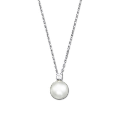 

SWAROVSKI Swarovski Tricia Platinum Lady Silky White Imitation Crystal Pearl Pendant Necklace Clavicle 5032907