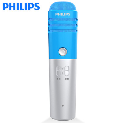 

Philips PHILIPS K38002 mobile phone microphone to sing it all K song universal microphone Apple Andrews capacitor microphone sound computer K song youth edition sea wave blue