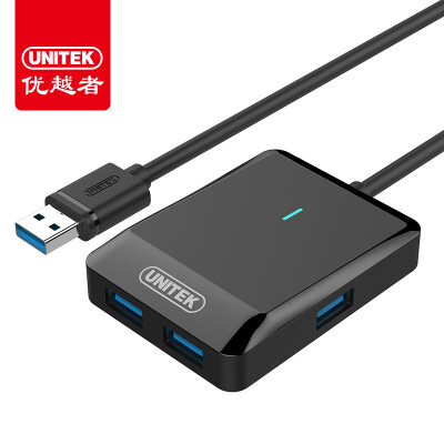 

UNITEK) USB splitter 3.0 high speed one drag four expander 0.3 meter laptop usb multi-interface hub 4 port HUB converter Y-HB03006