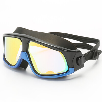 

SAINTEVE Swimming goggles HD Waterproof Antifog Comfort Large box Men&women Adult Colorful swim goggles 8025Q-1 Earplugs