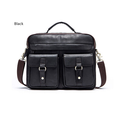 

DALFR Натуральная кожа Мужские сумки на плечах 16/18 дюймов Половинная сумочка Повседневный стиль Сумки для мужчин Crazy Horse Lea