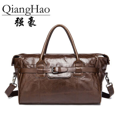 

Men Travel Bags Multifunction Men 100 Genuine Leather Travel Bag Big Capacity Shoulder Handbag Tote Bag For Business Man