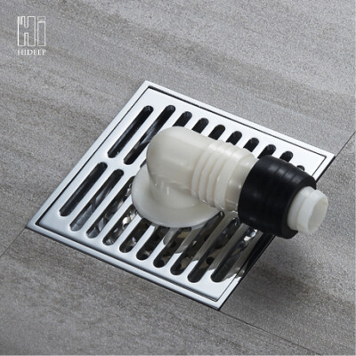 

HIDEEP Pure Brass Square floor drain concealed