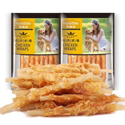 

Mai Fudi Pet Snacks Chicken Breast Rolls Leather Dog Bite Bite 200g * 2 bags