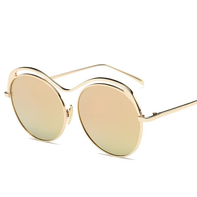 

Ladies new sunglasses round box colorful metal sunglasses as gift for women