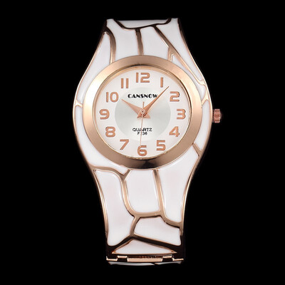

2017 Ladies Fashion 18K Gold Luxury Brand Analog Round Dial Bracelet Watches Women Clock Quartz Watch
