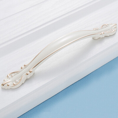 

Yuhuaze European Style Ivory White Door Handle Drawer Handle Wardrobe Cabinet Door Handle Single Single Piece 128 Pitch