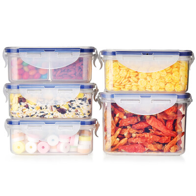 

Lock & lock Fresh-food box Five-piece suit Rabbit series Fresh suit HPL855-PRS001