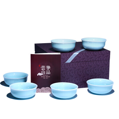 

[Jingdong supermarket] hundred years of Li Yongqing porcelain cup Ming Cup Cup small cup Kung Fu cup 6 loaded