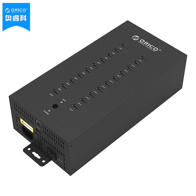

ORICO IH20P USB2.0 Splitter Group Control Мобильный концентратор U Disk Bulk Copy Duplicator Промышленный концентратор HUB 20 Black