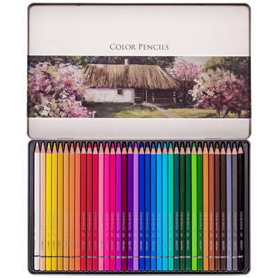 

Deli 6 iron boxed 36 color oily color lead color pencil color pen