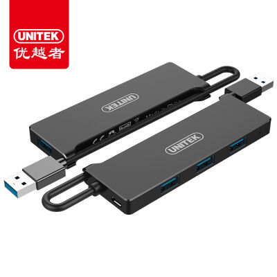 

Улучшенный человек (UNITEK) USB 3.0 высокоскоростного расширение разветвитель вытащил четыре преобразователи 0,2 м концентраторов интерфейса USB ноутбука размещение нескольких тонкого-образный Y-3145BK