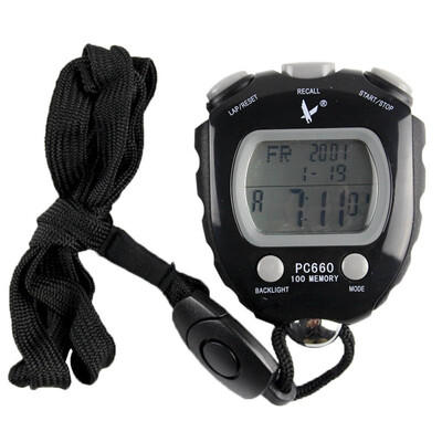 

Tianfu multi - function electronic stopwatch timer luminous three rows of 100 track&field running timer PC660EL
