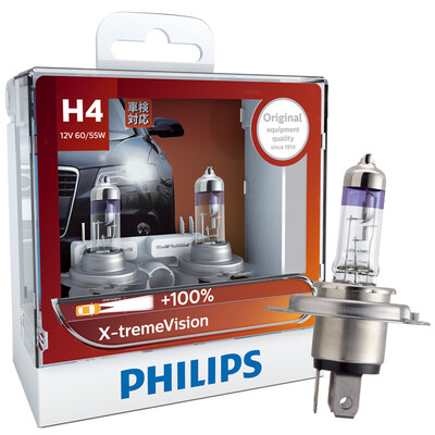

Philips (PHILIPS) новый яркий свет H4 модернизирует автомобильные лампочки 2 загруженных ярких 100% роста 35 м цветовой температуры 3350K