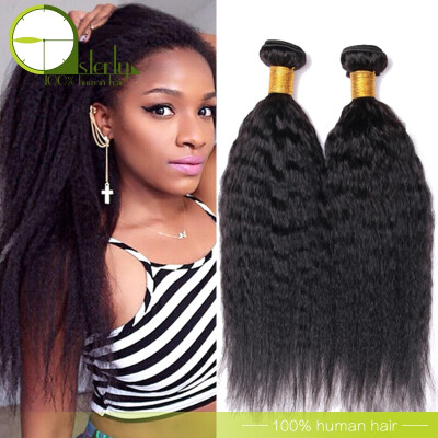 

Peruvian Kinky Straight Hair 3 Bundles Peruvian Virgin Hair Straight Weave Coarse Yaki Virgin Hair Yaki Human Hair Extensions