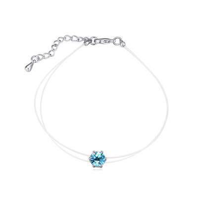 

2017 Original Crystals From Swarovski Elements Charm Bracelets Bangles Fishing Line Chain Pulseiras One Direction