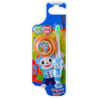 

Three laugh bell dog dog toothbrush soft hair fine hair 2 years old