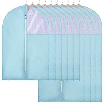 

Herb Garden Oxford cloth dust cover storage bag water laundry sorting bag hanging bag 4 large 6 light blue