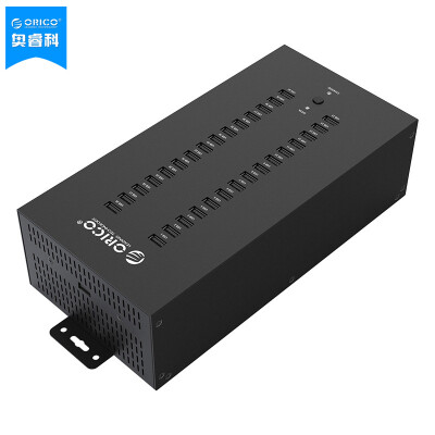 

ORICO IH30P USB2.0 Splitter Group Control Mobile Hub Disk Bulk Copy Duplicator Industrial HUB Charging Station 30 Black