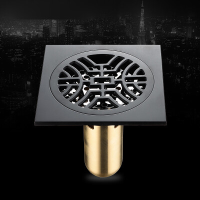 

Ou Lin OULIN OLDLT209 black deep water seal floor drain large flow drainage deodorant floor drain