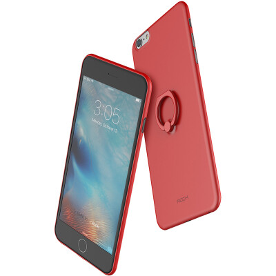 

Locke (ROCK) iphone6 ​​/ 6splus phone case protector ring bracket ultra-light PP shell Apple 6 / 6splus micro-sand light thin red