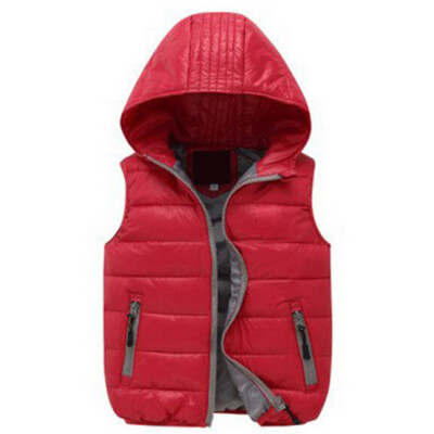 

WE ONE DREAM Warm Children Vests Waistcoats Girls Boys Outerwear&Coats Candy Color Kids Jackets Autumn Winter Kids Clothes