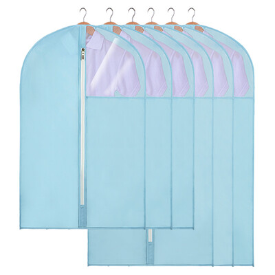 

Herb garden Oxford cloth dust cover storage bag water laundry sorting bag hanging bag 3 big 3 light blue