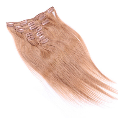 

Clip In Human Hair Extensions Straight #27Color 7PCS/Set 100g 16 18 20 22 Inch Natural Hair Clip Extensions Remy Hair