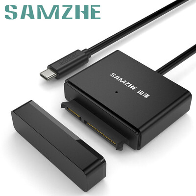 

Shanze (SAMZHE) Type-C конвертер для SATA 2,5 / 3,5-дюймовый жесткий диск данных легко поддерживать новую линию с MacBook OTG / Huawei matebook 0,5 ярдов YQX-02H