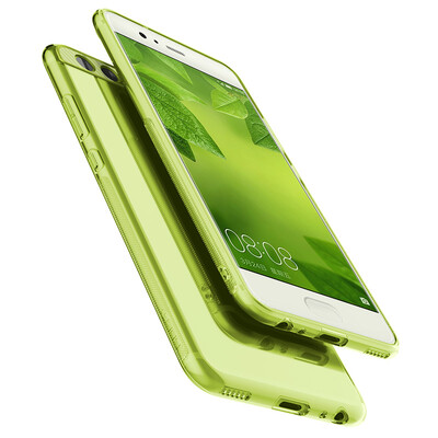 

Локк (ROCK) p10 Huawei телефон оболочки мобильный телефон устанавливает падение сопротивления Exelon мягкой силиконовой оболочки защитный чехол P10 через зеленый