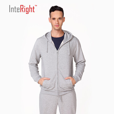 

INTERIGHT Mens Hat Cardigan Sweater Flower Grey XXL